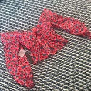 Sweetheart floral top NWT sz XS